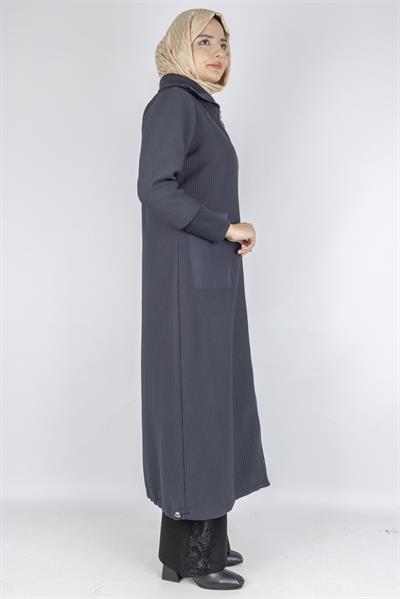 Astarlı Paraşüt Detaylı Tesettür Kap Lacivert OTW1582