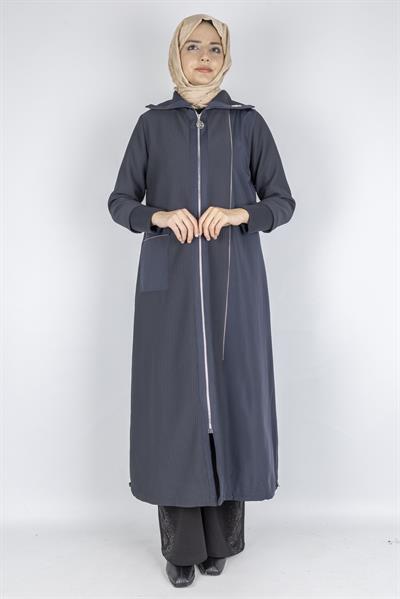 Astarlı Paraşüt Detaylı Tesettür Kap Lacivert OTW1582