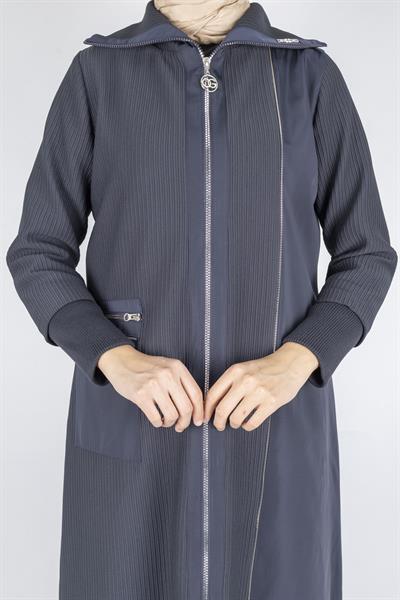 Astarlı Paraşüt Detaylı Tesettür Kap Lacivert OTW1582