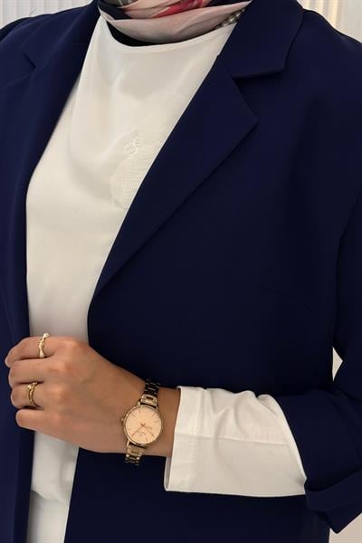 Astarsız Blazer Ceket Lacivert OTW1151
