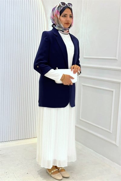 Astarsız Blazer Ceket Lacivert OTW1151