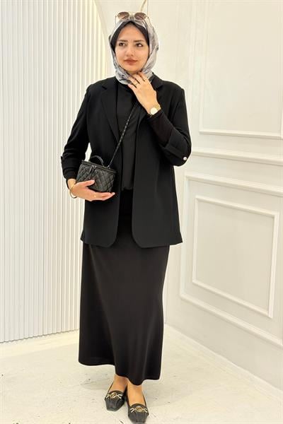 Astarsız Blazer Ceket Siyah OTW1151