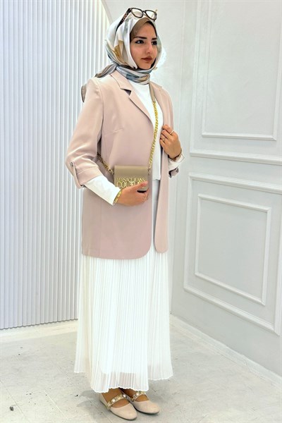 Astarsız Blazer Ceket Taş OTW1151