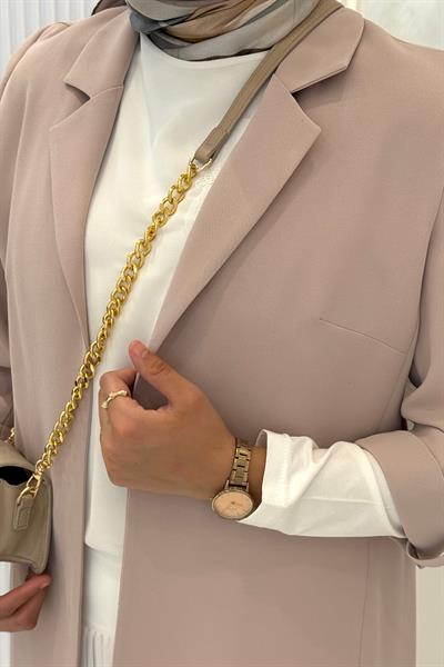 Astarsız Blazer Ceket Taş OTW1151
