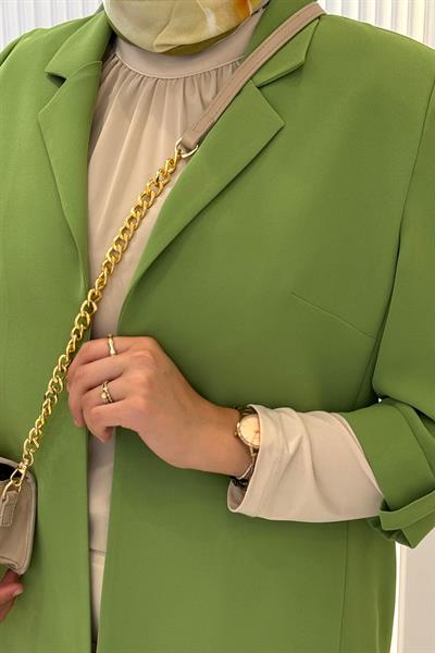 Astarsız Blazer Ceket Yeşil OTW1151