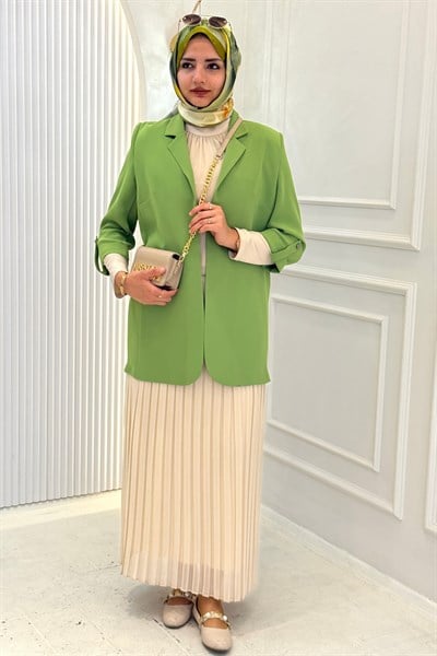 Astarsız Blazer Ceket Yeşil OTW1151