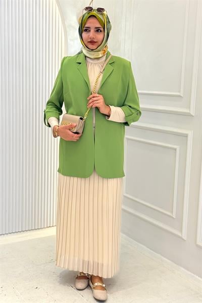 Astarsız Blazer Ceket Yeşil OTW1151