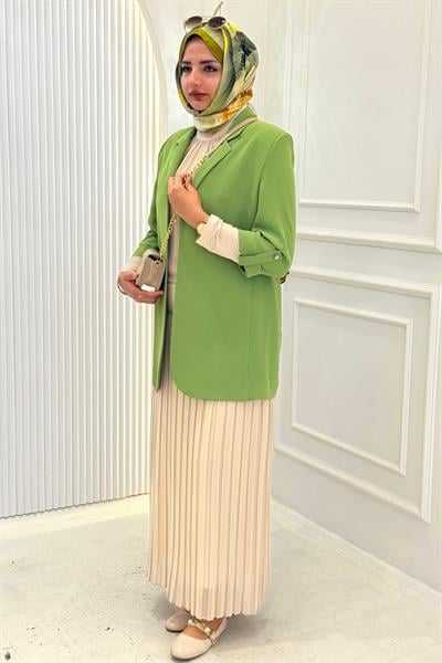 Astarsız Blazer Ceket Yeşil OTW1151