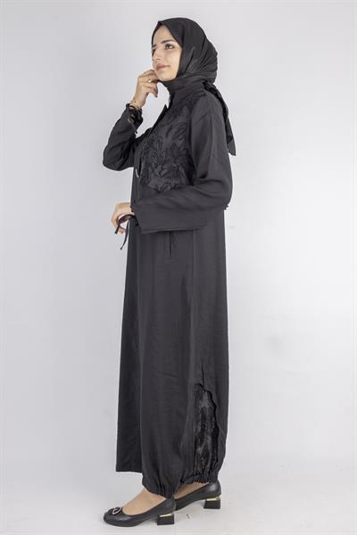 Bağlama Kol Detaylı Şık Kap Siyah OTW6009