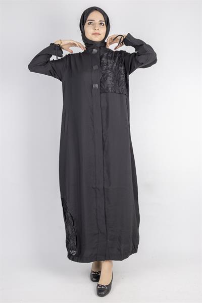 Bağlama Kol Detaylı Şık Kap Siyah OTW6009