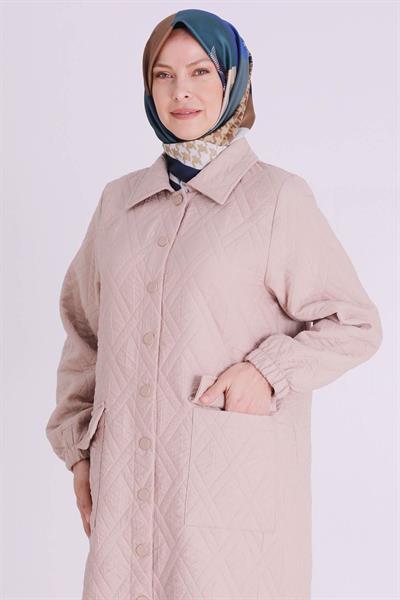 Behrem Baklava Desenli Kapitone Büyük Beden Kapitone Kap Stone OTW2549