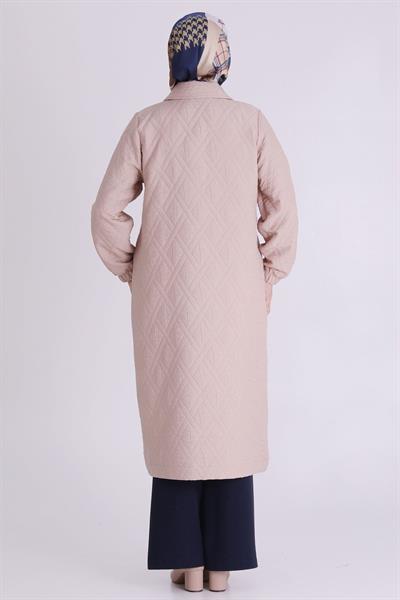 Behrem Baklava Desenli Kapitone Büyük Beden Kapitone Kap Stone OTW2549