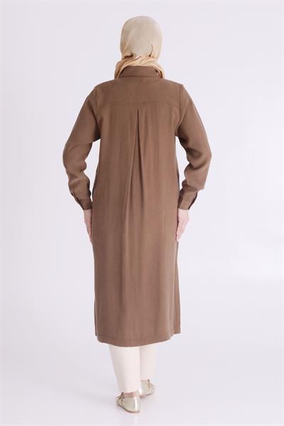 Behrem Büyük Beden Aerobin Kap Kahve OTW25119