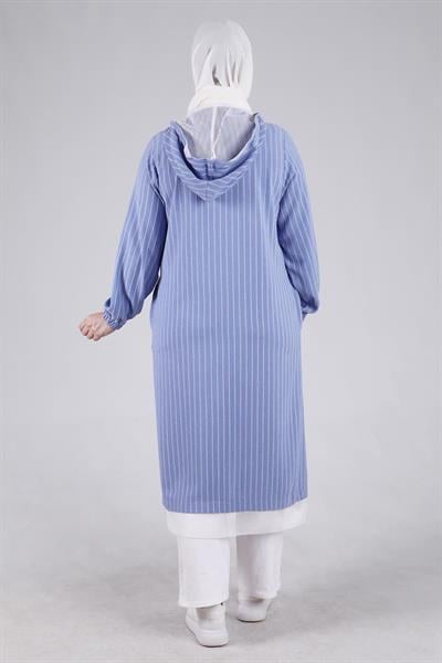 Behrem Büyük Beden Aerobin Kap Mavi OTW2532