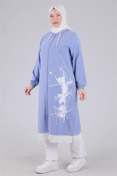 Behrem Büyük Beden Aerobin Kap Mavi OTW2532