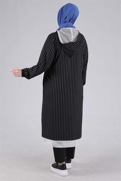 Behrem Büyük Beden Aerobin Kap Siyah OTW2532