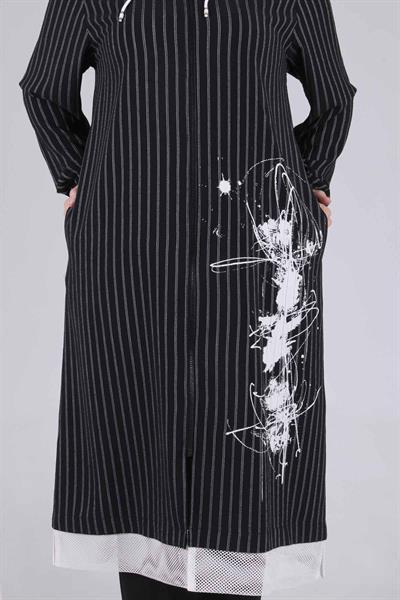 Behrem Büyük Beden Aerobin Kap Siyah OTW2532