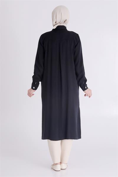 Behrem Büyük Beden Aerobin Kap Siyah OTW25119