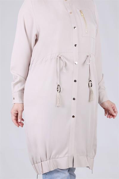 Behrem Büyük Beden Çıtçıtlı Kap Taş OTW25097