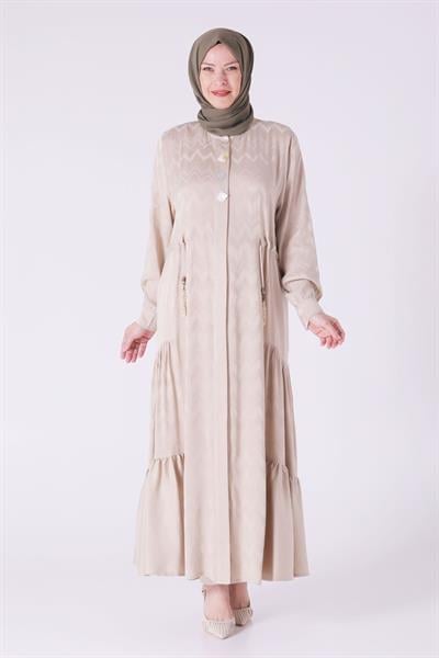 Behrem Büyük Beden Ferace Bej OTW28066