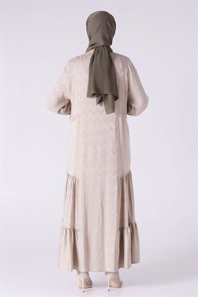 Behrem Büyük Beden Ferace Bej OTW28066