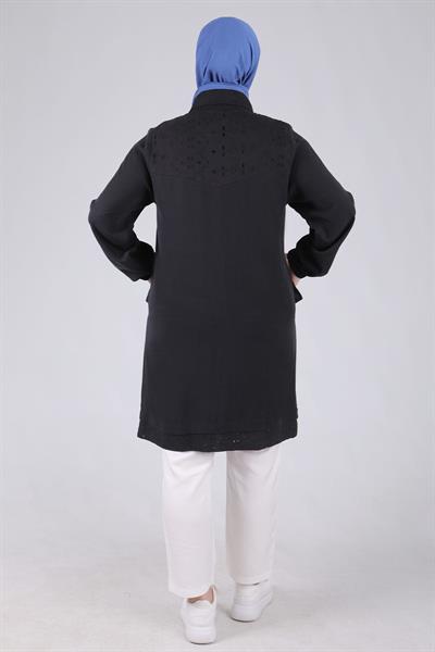 Behrem Büyük Beden Kap Siyah OTW25098