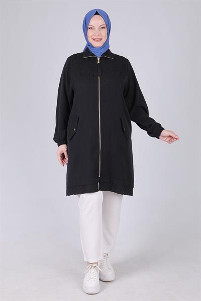 Behrem Büyük Beden Kap Siyah OTW25098