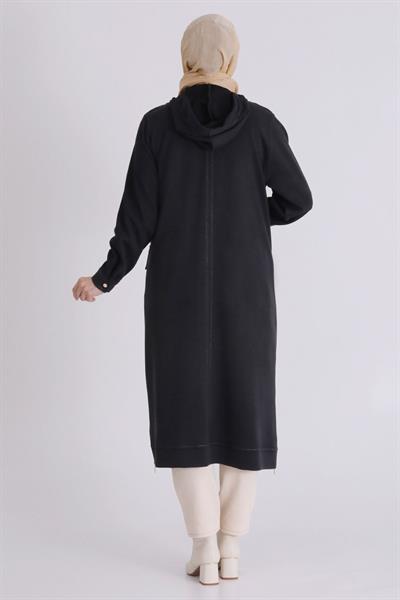 Behrem Büyük Beden Kap Siyah OTW25141