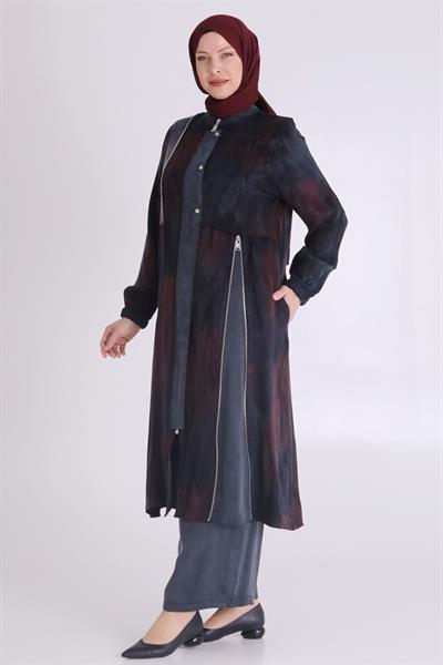 Behrem Büyük Beden Qupra takım Siyah OTW35126