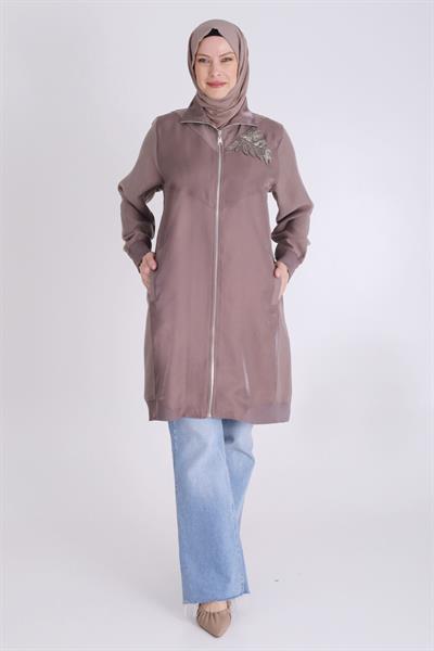 Behrem Büyük Beden Tensel Kap Kahve OTW25124