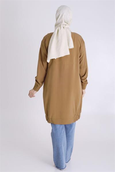 Behrem Büyük Beden Tensel Kap Sütlü Kahve OTW25127