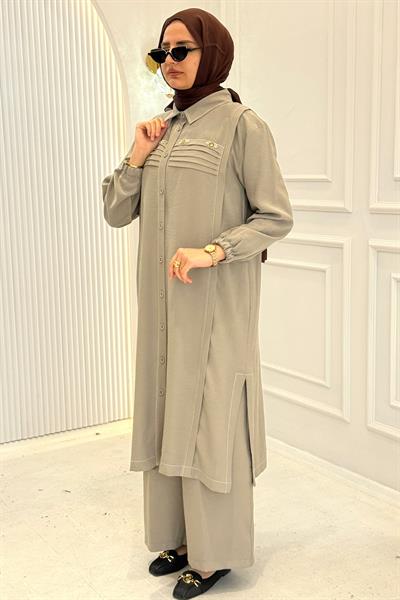 Behrem Büyük Beden Tesettür Takım kÜF OTW3559