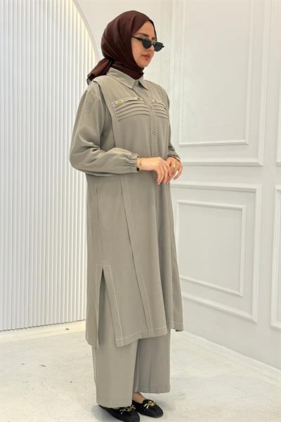 Behrem Büyük Beden Tesettür Takım kÜF OTW3559