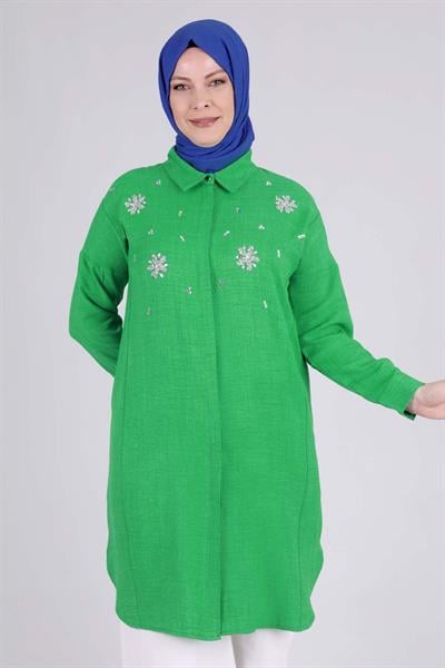 Behrem Büyük Beden Tesettür Tunik Benetton OTW2337