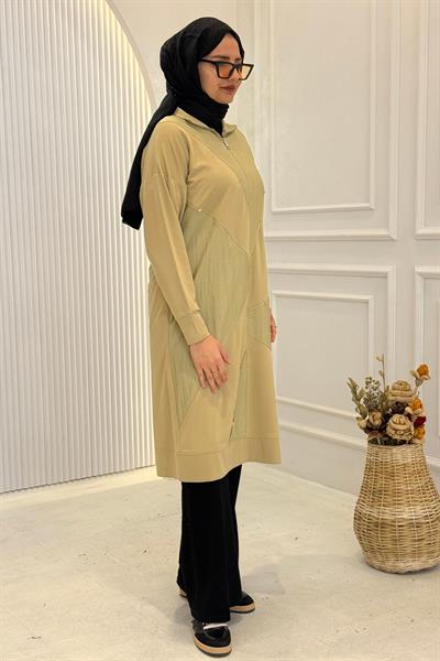 Behrem Büyük Beden Tesettür Tunik Ihlamur OTW20134