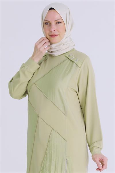 Behrem Büyük Beden Tesettür Tunik Ihlamur OTW20135