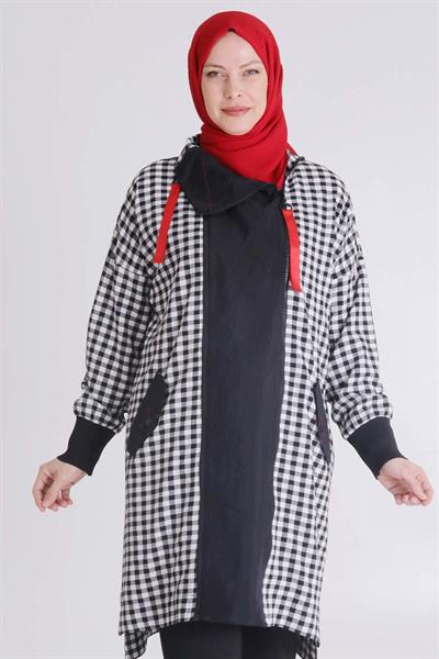 Behrem Genç Büyük Beden Kap Siyah OTW25117