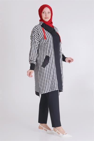 Behrem Genç Büyük Beden Kap Siyah OTW25117