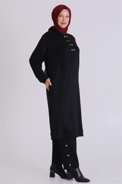 Behrem Pantolonlu Takım Siyah OTW3554