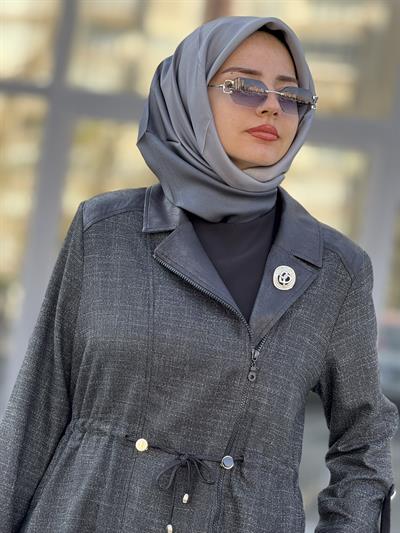 Bel Bağcıklı Pantolonlu Takım Siyah OTW45816