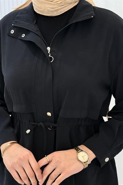 Beli Bağlamalı Pantolonlu Takım Siyah OTW73071