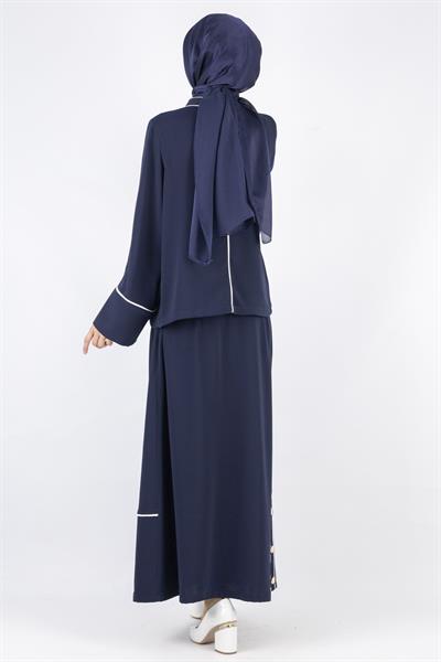 Biyeli Etekli Takım Lacivert OTW1003