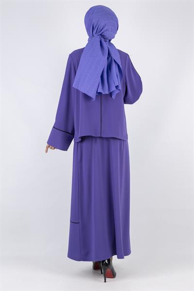 Biyeli Etekli Takım Mor OTW1003