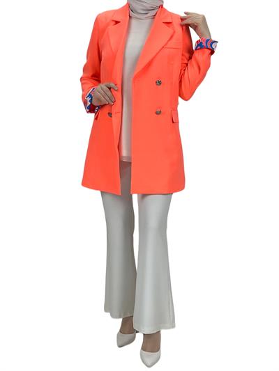 Blazer Ceket Şeftali OTW1109