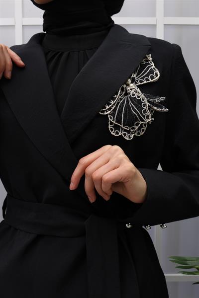 BLAZER CEKETLİ ETEKLİ TAKIM Siyah OTW44825