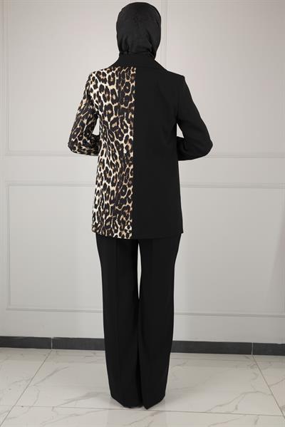BLAZER TAKIM Siyah-Leopar OTW2447