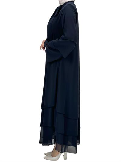 Boynu Bağlamalı Ferace Lacivert OTW36220