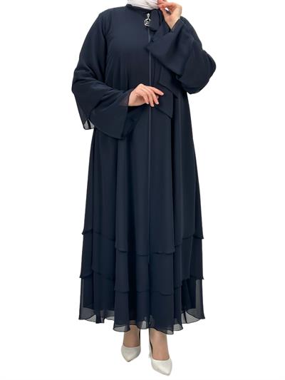 Boynu Bağlamalı Ferace Lacivert OTW36220