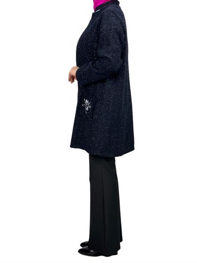 Büyük Beden Ceket Bluz Takım Lacivert OTW61382