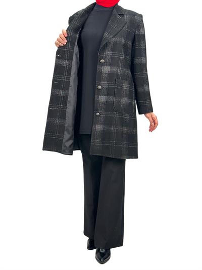 Büyük Beden Ceket Siyah OTW6041